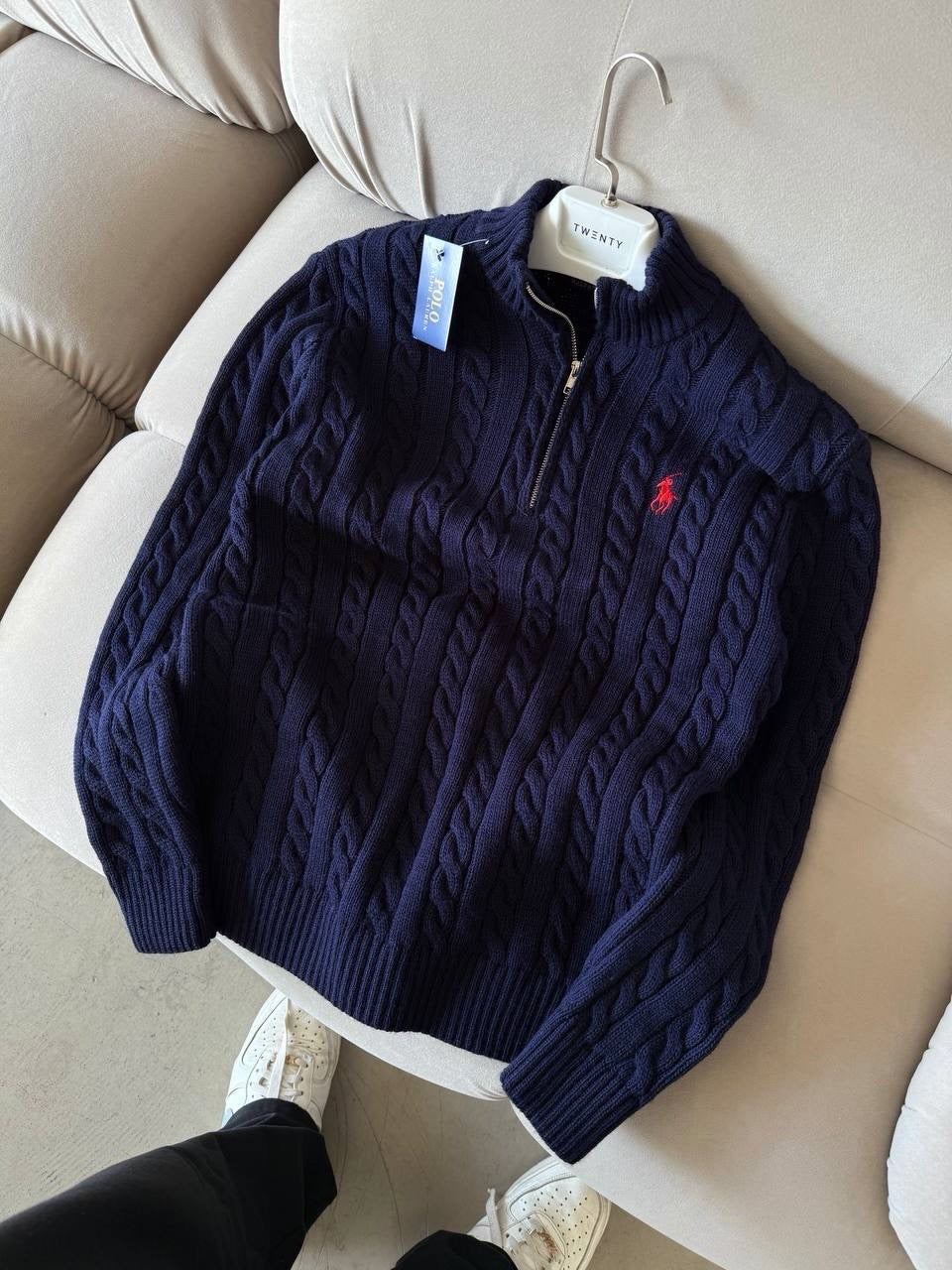 Half zip polo