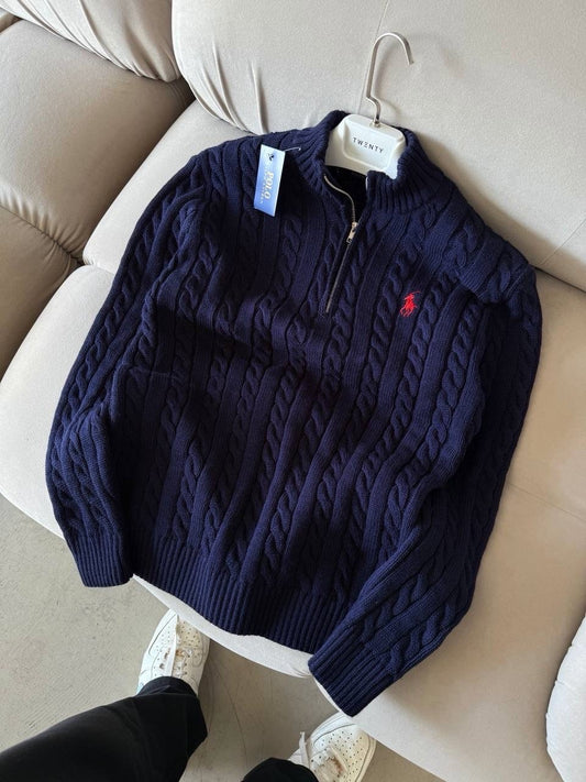Half zip polo